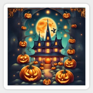 Halloween Mansion Sticker